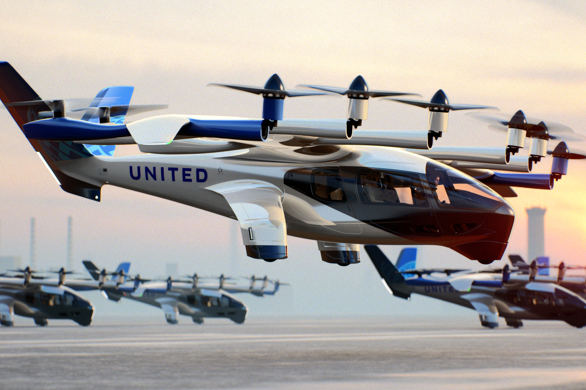 United Airlines electric air taxi route in Chicago